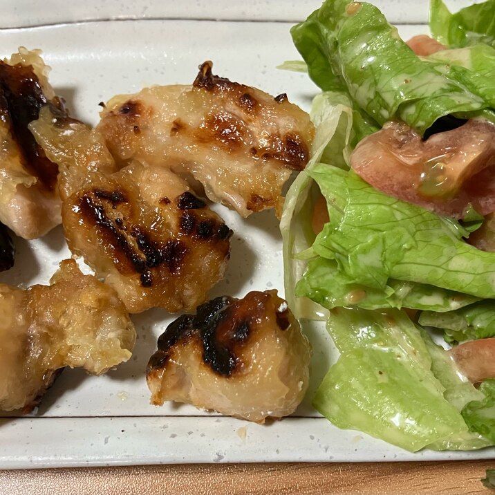 グリルで作ったノンフライ唐揚げ